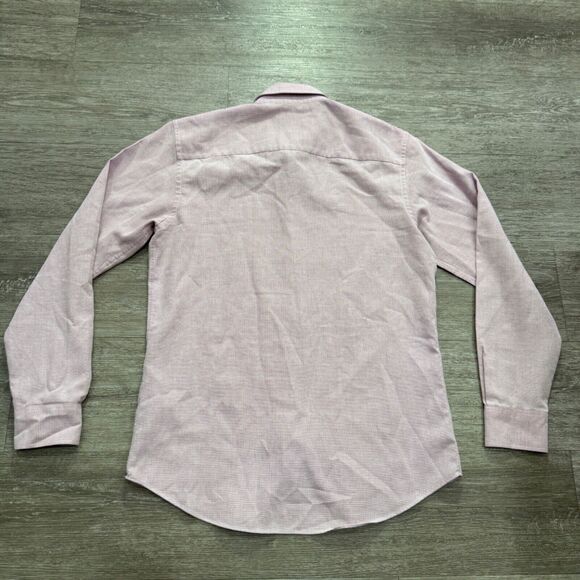 Zara Shirt Mens Large Pink Long Sleeve Button Up Cotton Blend Minimal Preppy - Picture 6 of 10